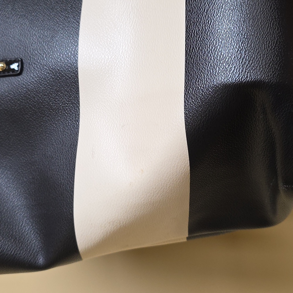 Kate Spade Black and White Striped Tote Bag - Picture 2 of 16